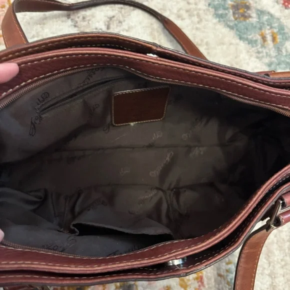 Vintage Fossil Leather Shoulder Bag - Picture 8 of 10